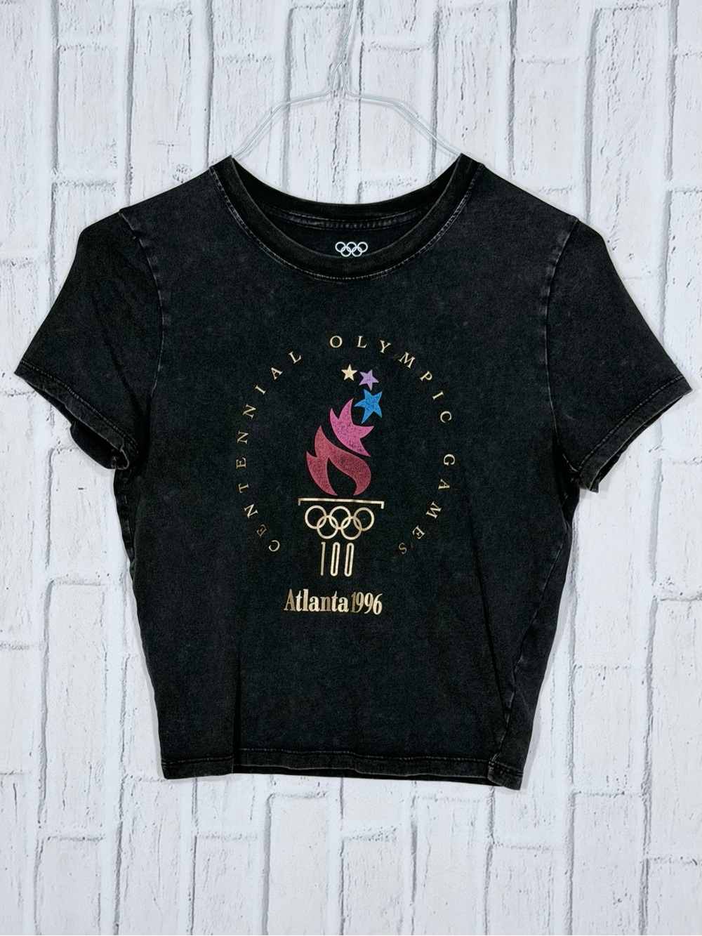 🔥 Atlanta 1996 Centennial Olympic Games Heritage Graphic Tee Black L